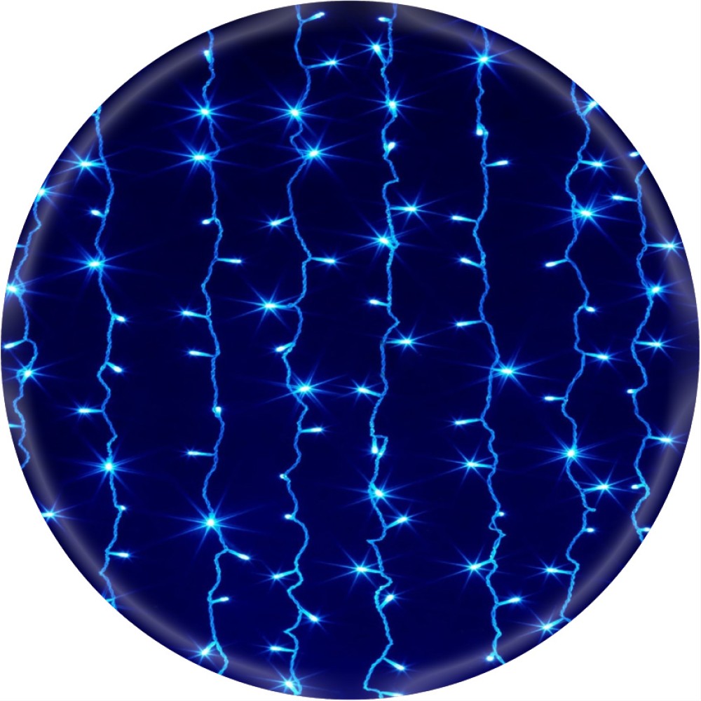 Гірлянда Водоспад 3х2м 320 LED (штора, синя)