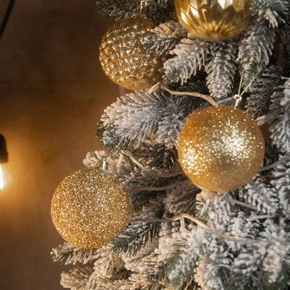 Новорічні кулі 25 шт Асорті Золотий Набір ялинкових куль