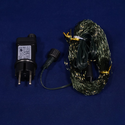 Гірлянда кінський хвіст 20 ниток, 2.4м, 460LED (мульти, на зеленому)