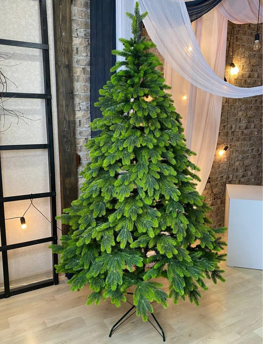 Ялинка литая штучна Бельгійська з салатовими кінчиками