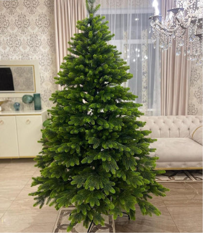 Ялинка литая штучна Бельгійська з салатовими кінчиками