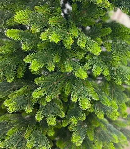 Ялинка литая штучна Бельгійська з салатовими кінчиками