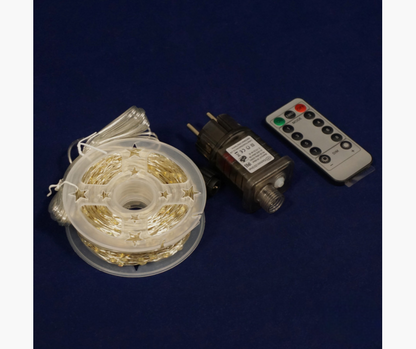 Гірлянда Роса 100м 1000 LED (біла, на білому)